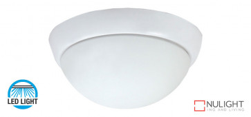 15w LED Oyster Light, 1400-1500Lm, 4200K Natural White  - White - To suite Harmony Ceiling Fans only VTA