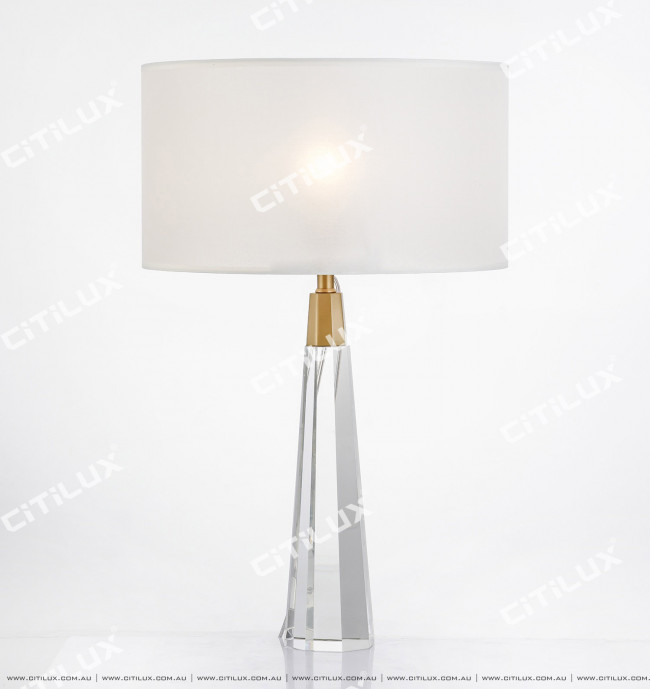 Table Lamp Cux Nulighting, Hexagonal Column Crystal Table Lamp