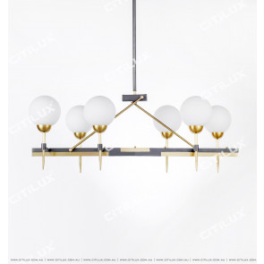 Modern American All-Copper Stitching Glass Ball Chandelier Citilux
