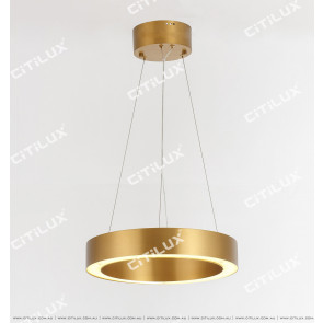 Stainless Steel Brushed Titanium Ring Chandelier Small Citilux