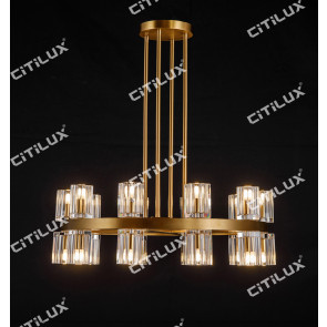 Ring K9 Crystal Up And Down Double Head Chandelier Small Citilux
