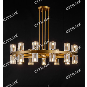 Ring K9 Crystal Upper And Lower Double Chandelier Medium Citilux