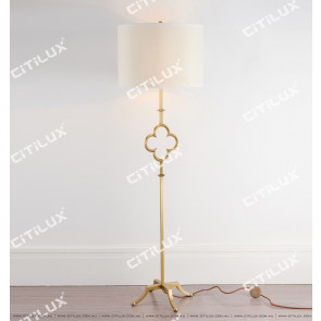 Copper American Classic Four-Leaf Clover Floor Lamp Citilux