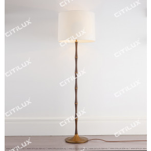 Copper Bamboo American Floor Lamp Citilux