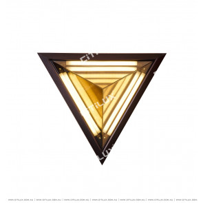 Triangle Amber Disc Shadow Wall Light Citilux