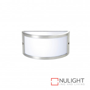 Chatri Curved Up And Down And Out Wall Light Brushed Aluminium BRI