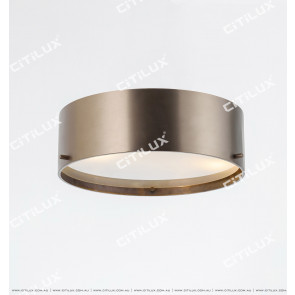 Modern Minimalist Stainless Steel Bronze Bronze Ceiling Lamp Citilux