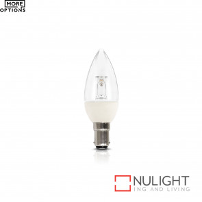 Globe - Candle Led 4W 250Lm 3000K Clear Non-Dimmable BRI