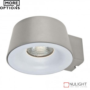 Cup 240V 10W Led Wall Light Silver Finish Led DOM