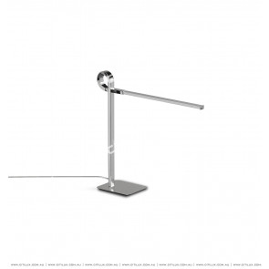 Minimalist 7 shape Linear Desk Lamp Chrome Citilux