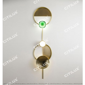 All Copper Gong Disc Large Wall Lamp Citilux