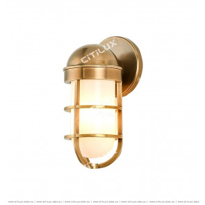 Full Copper Industrial Single Head Wall Lamp / Outdoor Citilux