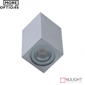 Cubic 2 Miniature 350Ma 2W Two Way Led Wall Light Silver Finish Led DOM