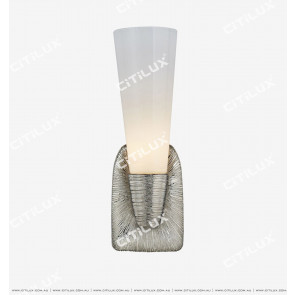 American Torch Single Head Wall Lamp Silver Citilux