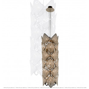 Modern Diamond-Shaped Crystal Ball Stair Chandelier Citilux