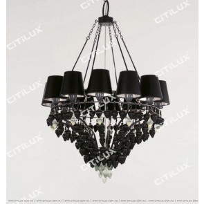 Jane Villa Black Chestnut Pendant Chandelier Small Citilux