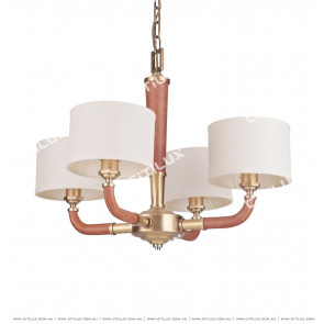 Simple American Leather Small Chandelier Citilux