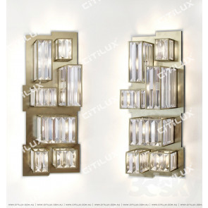 Modern Crystal Combination Stainless Steel Wall Lamp Citilux