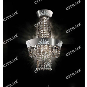 Modern Crown Crystal Wall Lamp Citilux