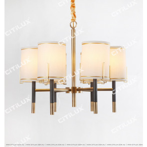 American Black Copper Brass Mosaic Small Chandelier Citilux