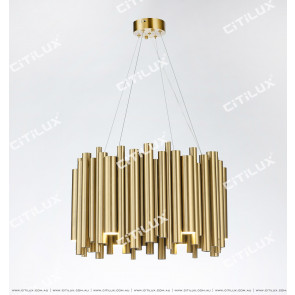Stainless Steel Titanium Gold Modern Medium Chandelier Citilux