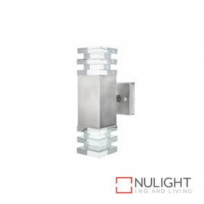Tigris Led Square Up And Down Wall Light Stainless Steel BRI