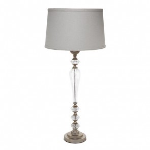 Charlotte One Light Table Lamp in Antique Silver CAFE Lighting