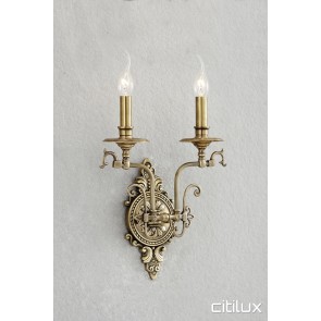 Chifley Classic European Style Brass Wall Light Elegant Range Citilux