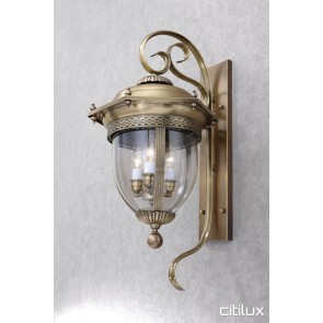 Daceyville Traditional Outdoor Brass Wall Light Elegant Range Citilux