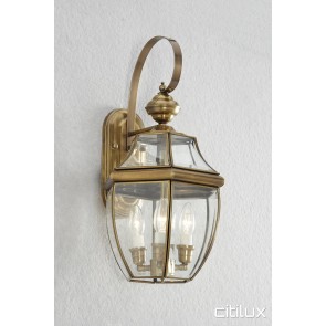 Darling Point Classic Outdoor Brass Wall Light Elegant Range Citilux
