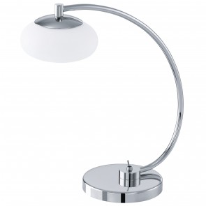 Aleandro One Light LED Table Light in Chrome / White Eglo Lighting
