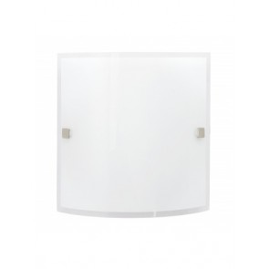 Corriente 1 Light Oyster Wall / Ceiling Light in Nickel Matt Eglo Lighting