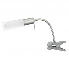 Samanta 1 Light Clip Table Lamp in Nickel Matt Eglo Lighting