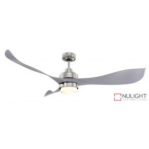 Eagle 1400 DC Ceiling Fan with LED Light Brushed Chrome MEC