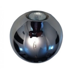 1 Light Chrome Sphere Up Light Fiorentino