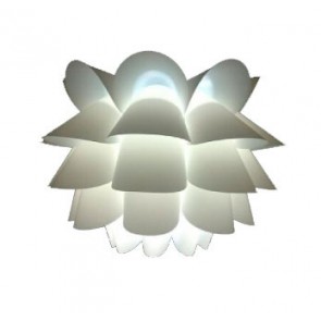 Linea Rana One Light Pendant in White Fiorentino