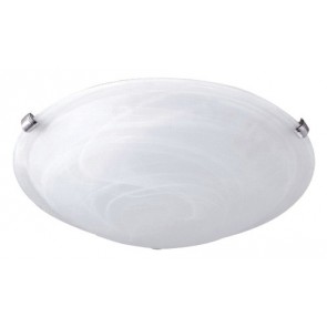 Nowra Flush Ceiling Light with Alabaster Glass Hermosa Lighting