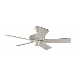 Classic Original Ceiling Fan in White with Five White Blades Hunter Fans
