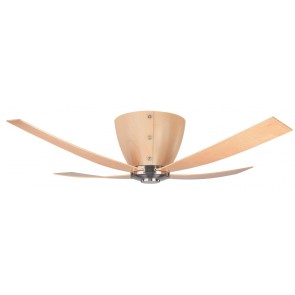 Valhalla Ceiling Fan in Blonde Beech with Light Kit and Blonde Beech Blades Hunter Fans