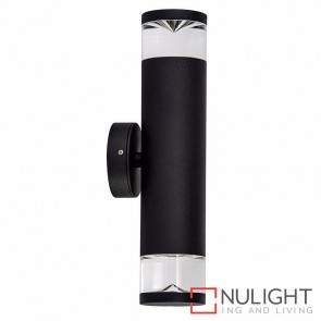 Black Up/Down Wall Pillar Light 2X 5W Mr16 Led Cool White HV1089C-BLK-12V HAV