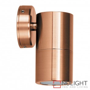 Solid Copper Single Fixed Wall Pillar Light 5W Mr16 Led Warm White HAV