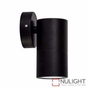 Black Single Fixed Wall Pillar Light 10W Gu10 Led Cool White HAV