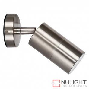 Stainless Steel Single Adjustable Wall Pillar Light 5W Gu10 Led Warm White HAV