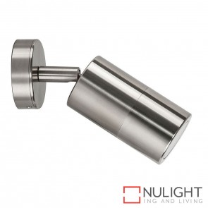 Titanium Coloured Aluminium Single Adjustable Wall Pillar Light 5W Mr16 Led Cool White HAV
