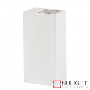 White Square Surface Mounted Wall Light 2X 5W Gu10 Led Warm  White HAV
