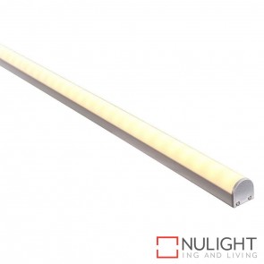 21Mm X 19Mm Shallow Square Aluminium Profile With Rounded Opal Diffuser - Kit - Per Metre HAV