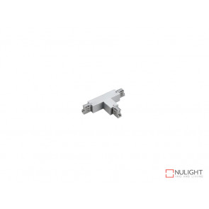 T Connector To Suit Three Circuit Track Right Hand Feed In White VBL