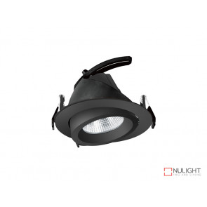 Vibe 34W Natural White Round LED Shoplight Downlight Black VBL