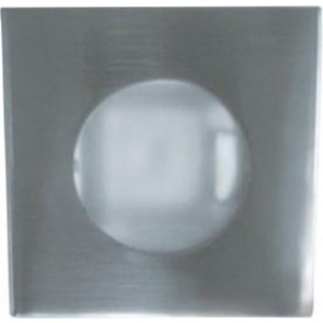 LV Mini Square Recessed Wall Light in Brushed Chrome Lighting Avenue