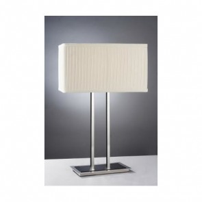 Table Lamp 1136 with Pleated Fabric Shade Lummax